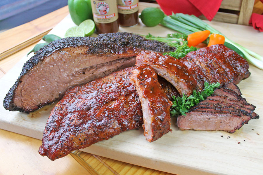 Half Brisket and Baby Back Ribs