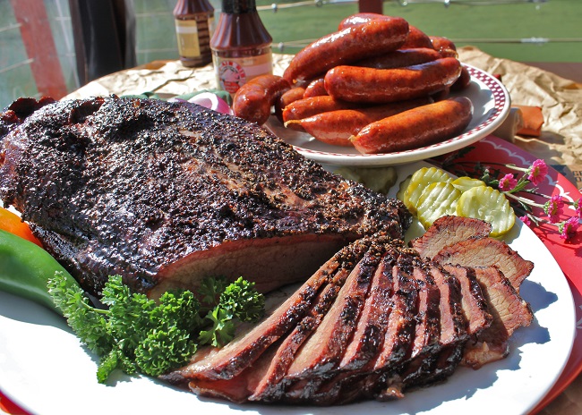 Beef Brisket and Special Recipe Sausage